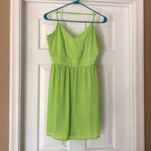 Lime Green Short Dress